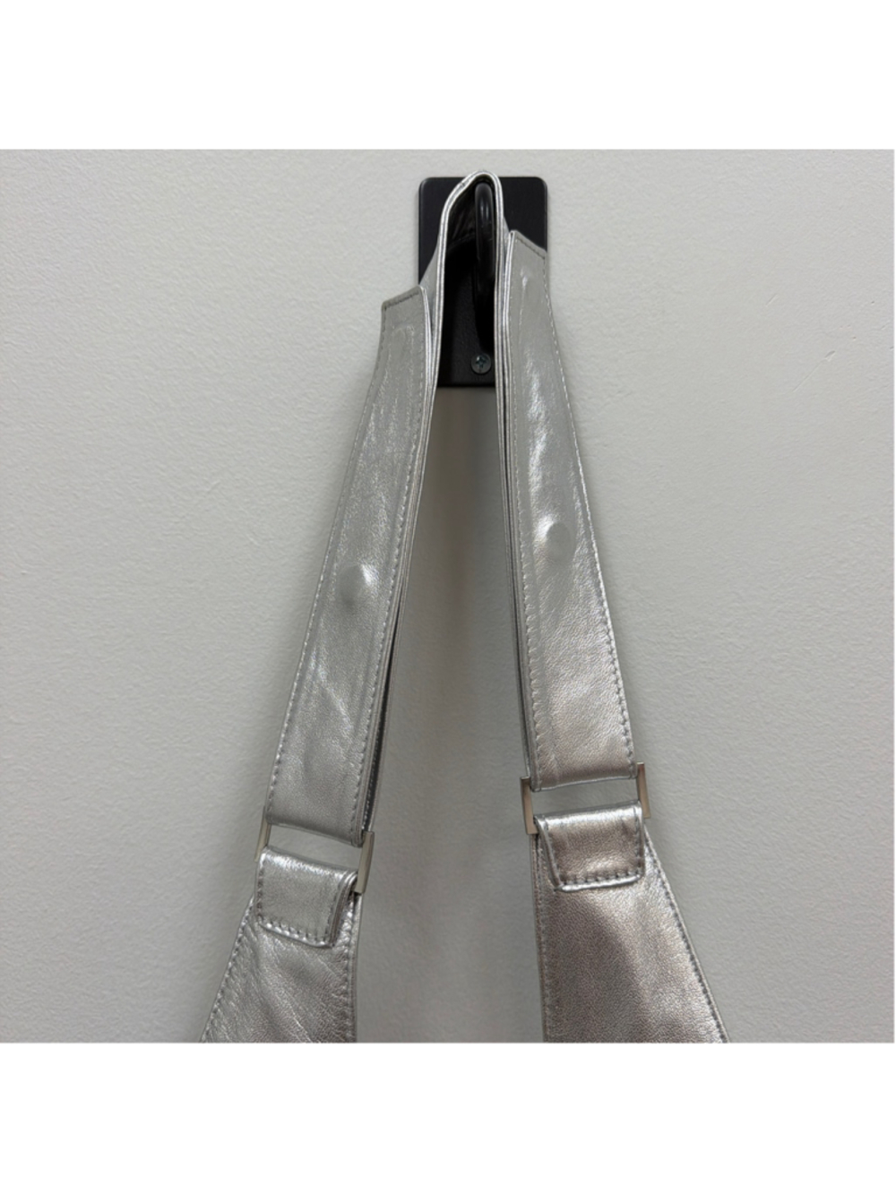 Sash Bag Discontinued Sterling Metallic Lambskin Leather! - Picture 4 of 9